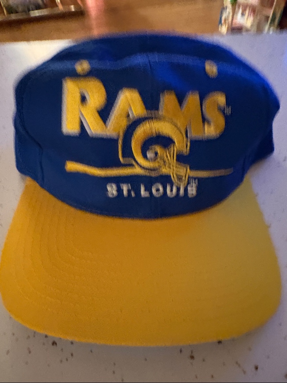 St. Louis Rams Vintage Blue and Gold Snapback Hat